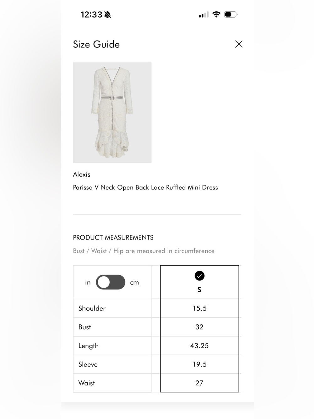 Alexis Parisa Dress White Eden Lace - Picture 15 of 16